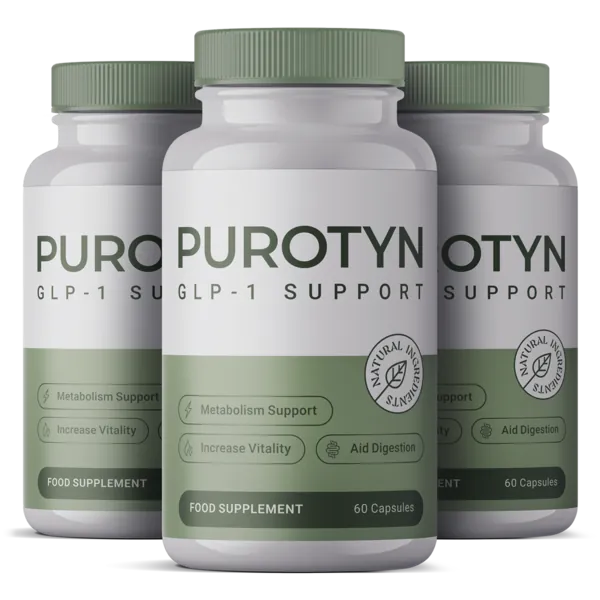 Three bottles of Purotyn GLP-1 Support